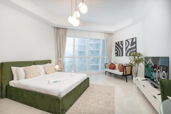 A la foto es mostra l'objecte Comfortable Broad Studio in Business Bay-Suiteable situat a la ciutat de Dubai.