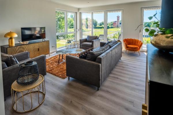 A la foto es mostra l'objecte Hangar 19 Superior Apartment mit Terrasse und Garten H7W2 situat a la ciutat de Schwerin.