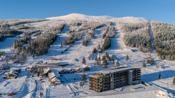 På bildet vises objektet Trysil Alpine Lodge som ligger i byen Trysil.