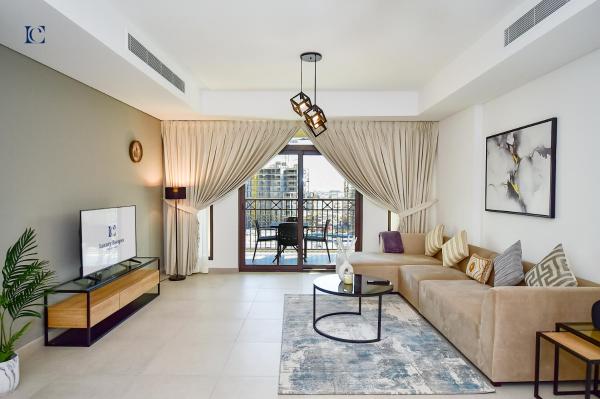 På billedet ses objektet Luxury Escapes - Contemporary 2BR Gem in Madinat Jumeirah - RAHAAL beliggende i byen Dubai.