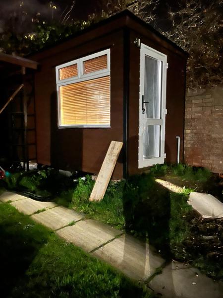 På billedet ses objektet Belfast small Bunkbed cabin-own access & ensuite beliggende i byen Belfast.