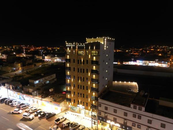Na fotografii je vidět objekt فندق قمم بارك Qimam Park Hotel 6 nacházející se ve městě Al ‘Orosh.