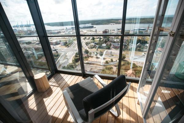 A la foto es mostra l'objecte Sea view apartment on 24th floor! situat a la ciutat de Klaipeda.