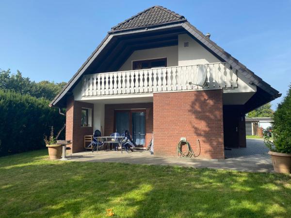 A la foto es mostra l'objecte Ferienhaus Meeresrauschen situat a la ciutat de Sehestedt.