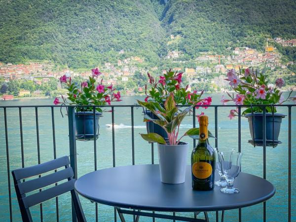 The photo shows the Balcony On The Lake - Free Parking, Lake view located in the city of Laglio.