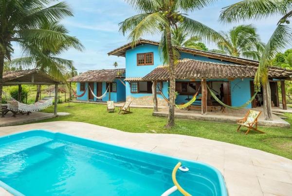 Recanto de tranquilidade próximo a Morro e Boipeba. Casa espaçosa com piscina a 5 minutos a pé da Praia.