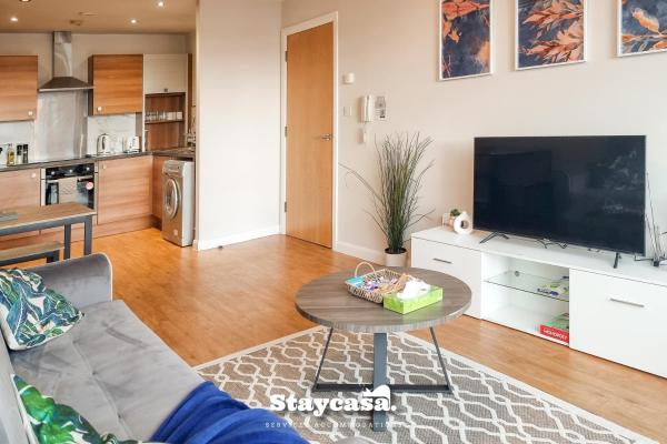 Modern Aesthetic Cosy Apartment Near City Centre, Manchester