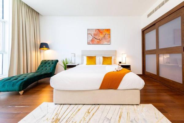 A la foto es mostra l'objecte Beautiful 1BR Apt - Palm Jumeirah w/beach access situat a la ciutat de Dubai.