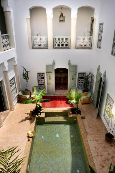Auf dem Foto ist das Objekt Riad Les Hibiscus in der Stadt Marrakesch zu sehen.