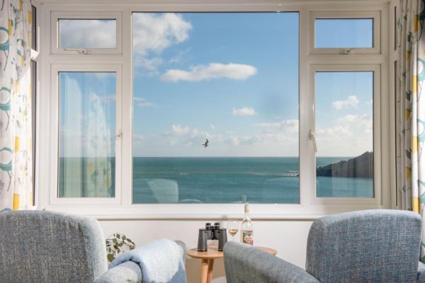 Na foto é possível ver o objeto Chy an Mor localizado na cidade de Coverack.