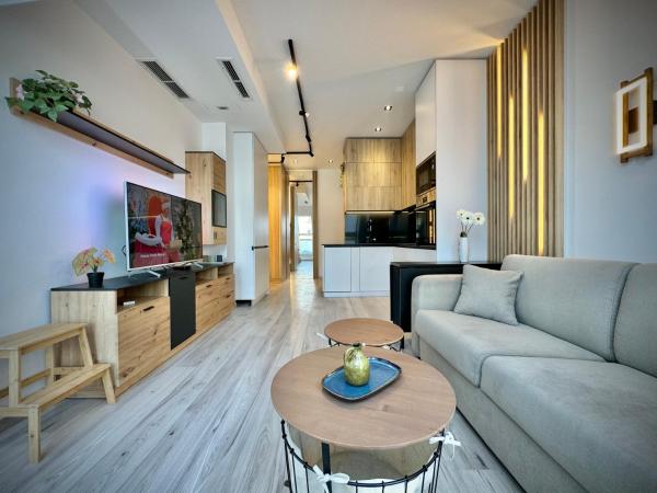 A la foto es mostra l'objecte City Modern & Classy Apartment for 4 Guests & Parking situat a la ciutat de Sofia.