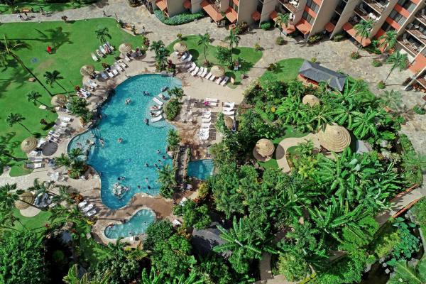 A la foto es mostra l'objecte Aston Kaanapali Shores situat a la ciutat de Lahaina.