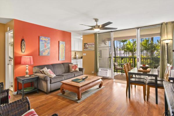 På billedet ses objektet Kalama Terrace P-307 - Charming 1/1 near Kam 1, AC beliggende i byen Kihei.