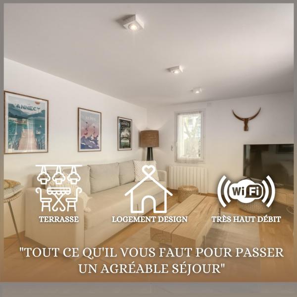 A la foto es mostra l'objecte Appartement chaleureux à Sévrier situat a la ciutat de Cessenaz.