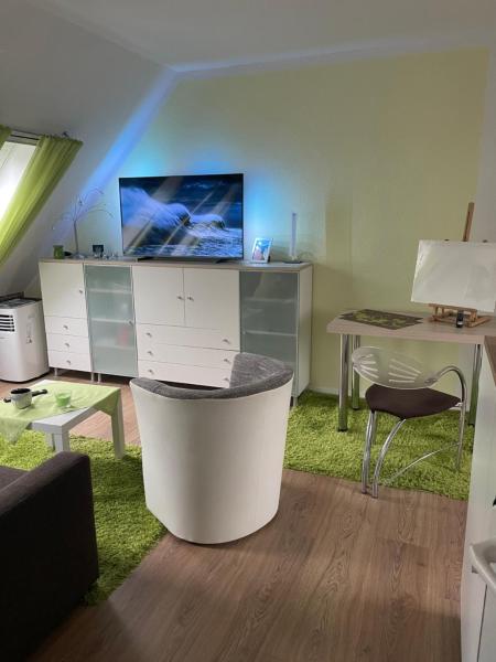 Nella foto è visibile l'oggetto Ferienwohnung grün situato nella città di Buttforde.