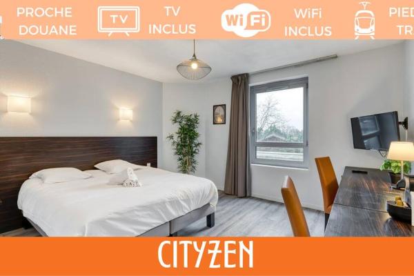 A la foto es mostra l'objecte ZenBNB / CityZen / Pied du TRAM / Frontière Suisse situat a la ciutat de Gaillard.
