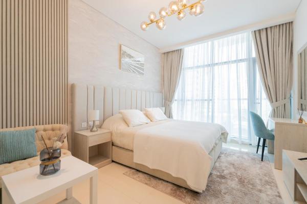 På billedet ses objektet Luxury Studio, Seven Palm Residence-Palm Jumeirah beliggende i byen Dubai.