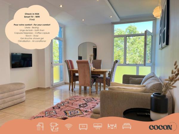 A la foto es mostra l'objecte Suite Miramar - Check in h24 - Wifi situat a la ciutat de Bron.