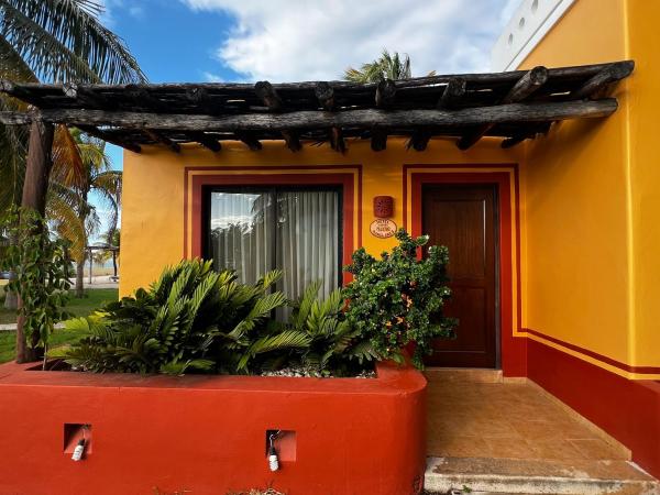 Nella foto è visibile l'oggetto Hotel Manglares Cabaña Pelicano situato nella città di Celestún.