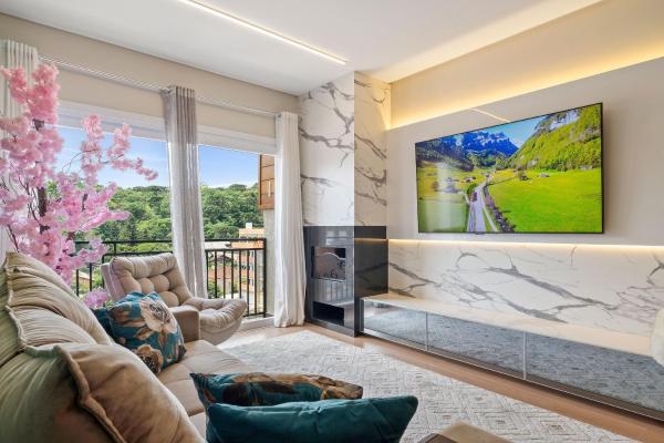 A la foto es mostra l'objecte Residencial Essence 2 Suítes by Achei Gramado situat a la ciutat de Gramado.