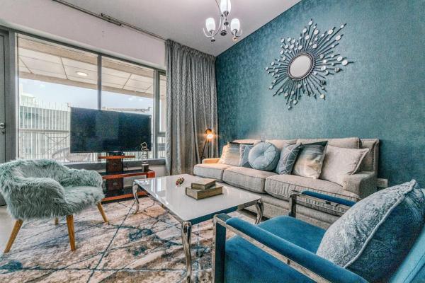Na zdjęciu widoczny jest obiekt Bellavista - Spacious - 1BR with Extra Room - 29 Boulevard - Partial Fountain View położony w mieście Dubaj.