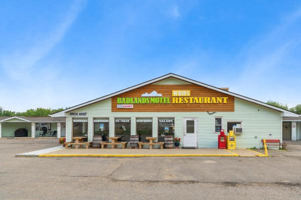 Nella foto è visibile l'oggetto Badlands Motel situato nella città di Drumheller.