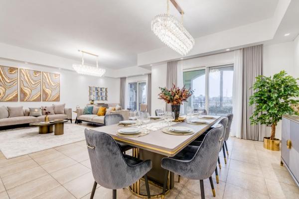 På billedet ses objektet GLOBALSTAY. Luxury 3 Bedroom + Maid Townhouse with Sea View beliggende i byen Dubai.