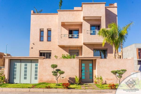 照片显示了位于Marrakech市的Villa Boutique Amani物件。