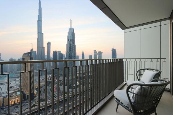På billedet ses objektet Luxury 3B and maids Burj View, Steps to Dubai Mall beliggende i byen Dubai.