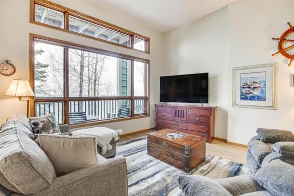 Lakefront Tofte Townhome with Deck and Views!