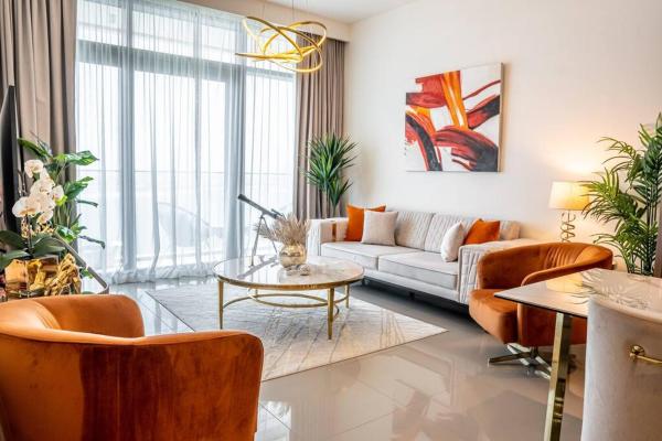 På billedet ses objektet Veluxa - Luxe Beach Vista 2 Bed beliggende i byen Dubai.