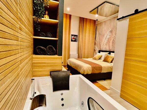 A la foto es mostra l'objecte Suite Cosy Jacuzzi Troyes - Secrets d'Ana situat a la ciutat de Troyes.