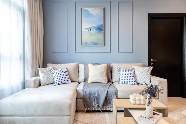 På billedet ses objektet Trophy - Marina Urban Serenity Suite beliggende i byen Dubai.