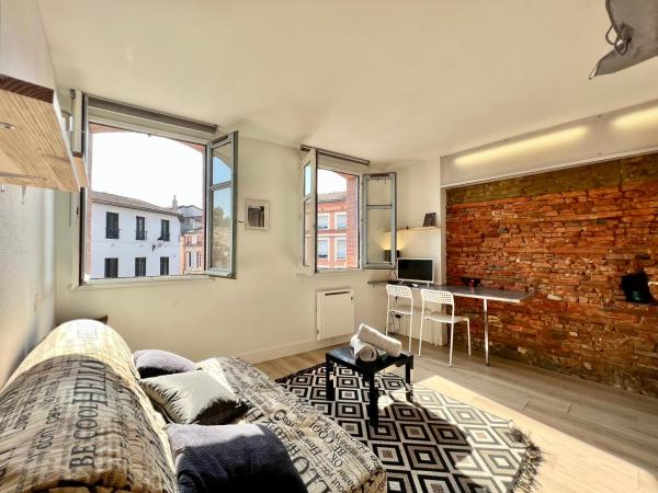 Studio climatisé hyper-centre - 300m Basilique Saint Sernin, Toulouse