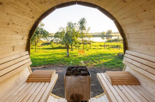 Auf dem Foto ist das Objekt OderPoint#Sauna#Jacuzzi in der Stadt Gozdowice zu sehen.