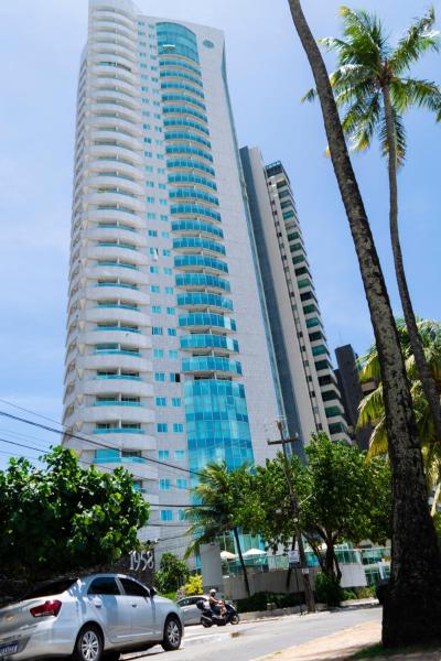 На фото показан объект 2704 Flat Beira Mar Av Boa viagem Vista Deslumbrante e com cozinha, расположенный в городе Ресифи.