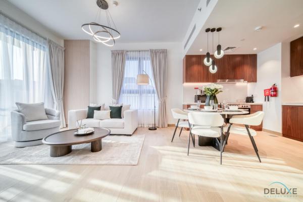 A la foto es mostra l'objecte Magnificent 2BR at La Voile Jumeirah by Deluxe Holiday Homes situat a la ciutat de Dubai.