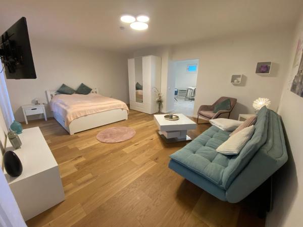 La photo montre l'objet Ferienwohnung Simon situé dans la ville de Oberweinberg.
