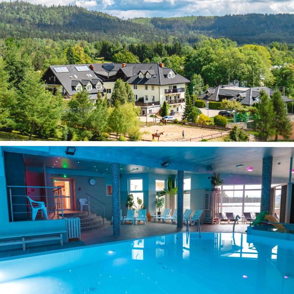 Na fotografii je vidět objekt Granada Pensjonat & SPA nacházející se ve městě Łęzyce.