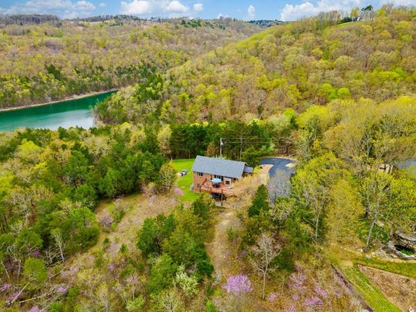 Na zdjęciu widoczny jest obiekt Mountain Estate Lake Front położony w mieście Blue Eye.