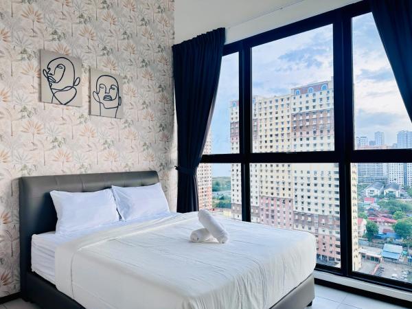 Na foto é possível ver o objeto New Cozy & Drive Urban Suite by WL CP localizado na cidade de Jelutong.