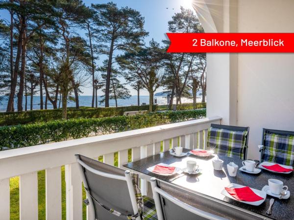 A la foto es mostra l'objecte Villa Strandidyll, Apartment 4, 2 Balkone mit Meerblick situat a la ciutat de Binz.