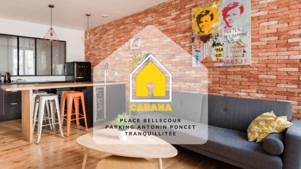 På billedet ses objektet Cabana & Appartement type Loft - Bellecour beliggende i byen Lyon.