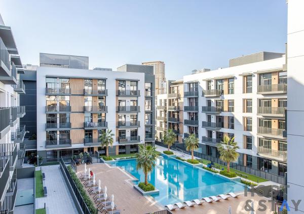 På billedet ses objektet Unique 1BR in Belgravia Square, JVC - Host & Stay beliggende i byen Dubai.