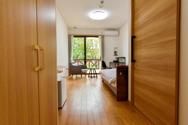 The photo shows the Hotel Circle one located in the city of Asagiri.