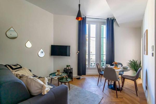 A la foto es mostra l'objecte Elegant T2 rénové 4 Pers, Centre Nice, Climatisé situat a la ciutat de Niça.