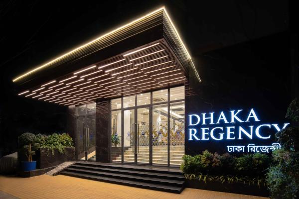 På bildet vises objektet Dhaka Regency Hotel & Resort som ligger i byen Dhaka.