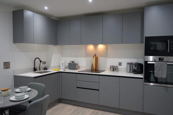 A la foto es mostra l'objecte Luxury city centre apartment Belfast situat a la ciutat de Belfast.
