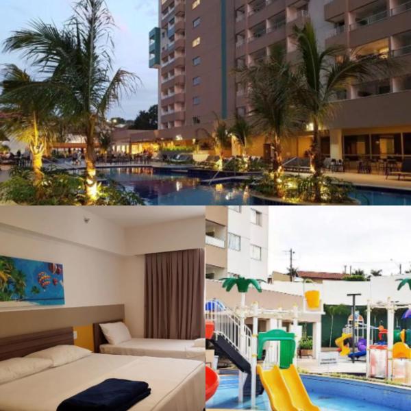 照片显示了位于Olímpia市的Enjoy - Olimpia Park Resort - Em frente ao Park - Ap 1 Dorm物件。