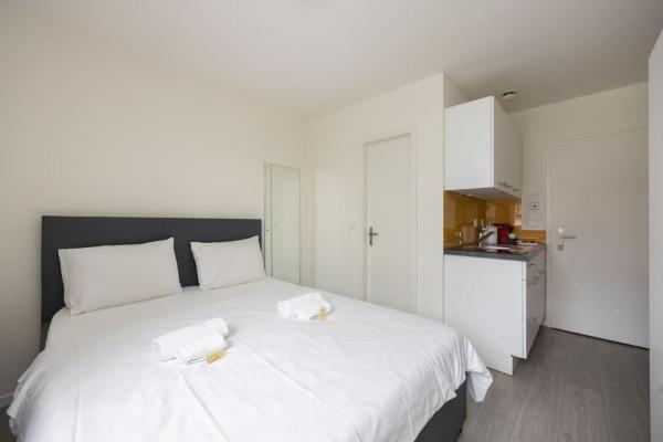 A la foto es mostra l'objecte Urban Oasis with Queen Bed and View BE-53 situat a la ciutat de Zuric.